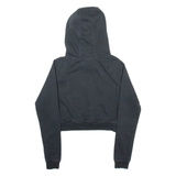ADIDAS Cropped Womens Black Hoodie UK 6