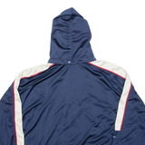 REEBOK Mens Blue Hoodie Full Zip M