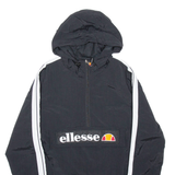 ELLESSE Womens Black Hoodie Nylon UK 8