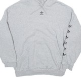ADIDAS Womens Grey Hoodie UK 14