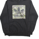 ADIDAS Mens Black Hoodie S