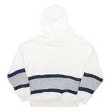 ADIDAS Womens White Hoodie UK 10