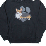 HANES Mens Black Hoodie M