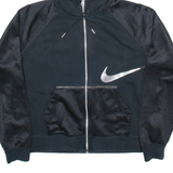 NIKE Womens Black Hoodie Full Zip M