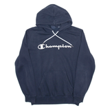 CHAMPION Mens Blue Hoodie M