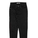 LEVI'S 711 Womens Jeans Black Slim Skinny W24 L27