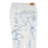 LEVI'S 721 High Rise Womens Jeans White Slim Skinny Acid Wash W31 L26