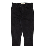 LEVI'S Mile High BIG E Womens Jeans Black Slim Skinny W30 L30