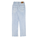 LEVI'S 70s High BIG E Womens Jeans Blue Slim Straight W27 L29
