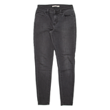 LEVI'S 710 Womens Jeans Black Slim Skinny W25 L28
