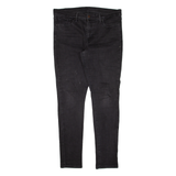 LEVI'S Womens Jeans Black Slim Skinny W36 L32