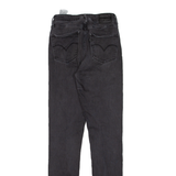 LEVI'S 721 High Rise Womens Jeans Black Slim Skinny W24 L32