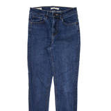 LEVI'S 721 BIG E High Rise Womens Jeans Blue Slim Skinny W27 L30