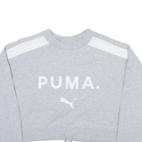 PUMA Cropped Womens Sweatshirt Grey XS