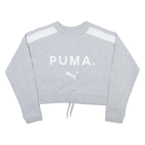 PUMA Cropped Womens Sweatshirt Grey XS