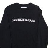 CALVIN KLEIN JEANS Mens Sweatshirt Black S