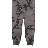 URBAN CLASSICS Camo Jogger Style Mens Trousers Grey Relaxed Tapered W24 L29