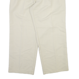 BOSS Mens Trousers Cream Regular Straight Viscose W38 L28
