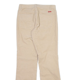 TEDDY'S Womens Corduroy Trousers Cream Regular Bootcut W28 L31