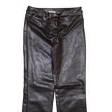 NORWISS Womens Trousers Black Regular Bootcut PVC W34 L29