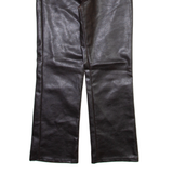 NORWISS Womens Trousers Black Regular Bootcut PVC W34 L29