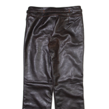 NORWISS Womens Trousers Black Regular Bootcut PVC W34 L29