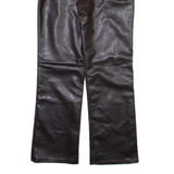 NORWISS Womens Trousers Black Regular Bootcut PVC W34 L29