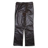 NORWISS Womens Trousers Black Regular Bootcut PVC W34 L29