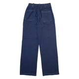 NATURA Womens Trousers Blue Relaxed Straight W24 L31