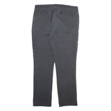 DOCKERS Mens Trousers Grey Slim Straight W32 L28