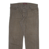 MARLBORO Mens Trousers Grey Regular Straight W42 L34
