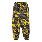 Camo Cargo Womens Trousers Yellow Regular Tapered W23 L27