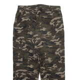 AMISU Camo Cargo Womens Trousers Grey Relaxed Tapered W30 L26