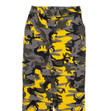 Camo Cargo Womens Trousers Orange Regular Tapered W26 L28
