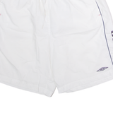 UMBRO Mesh Lined Mens Swimming Shorts White 2XL W30