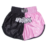 BLITZ Martial Arts Mens Sports Shorts Pink Colourblock L W30
