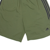 ADIDAS Mens Sports Shorts Green L W28