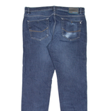 PIERRE CARDIN Lyon Mens Jeans Blue Regular Tapered Stone Wash W37 L34