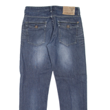 GUESS JEANS Ranch Mens Jeans Blue Regular Straight Stone Wash W30 L29