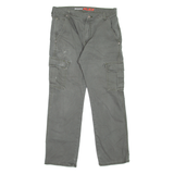 DICKIES Cargo Style Workwear Mens Jeans Green Regular Straight W32 L30
