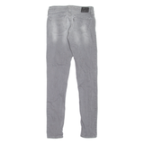 LEVI'S Low Rise Womens Jeans Grey Slim Skinny Stone Wash W25 L32
