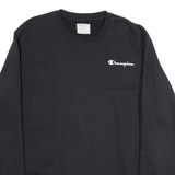 CHAMPION Womens Sweatshirt Black L