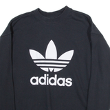 ADIDAS Womens Sweatshirt Black UK 10
