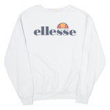 ELLESSE Womens Sweatshirt White UK 12