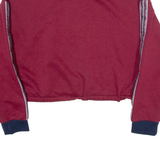 FILA Cropped Womens Sweatshirt Red 1/4 Zip XL