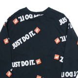 NIKE Womens Sweatshirt Black S