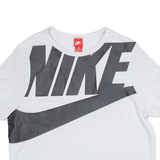 NIKE Short Sleeved Womens Sweatshirt White XL