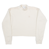 ADIDAS Womens Sweatshirt Beige UK 12