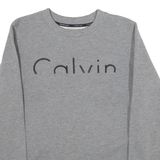 CALVIN KLEIN Womens Sweatshirt Grey S