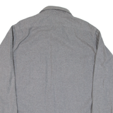FIELDMASTER Mens Flannel Shirt Grey Long Sleeve L